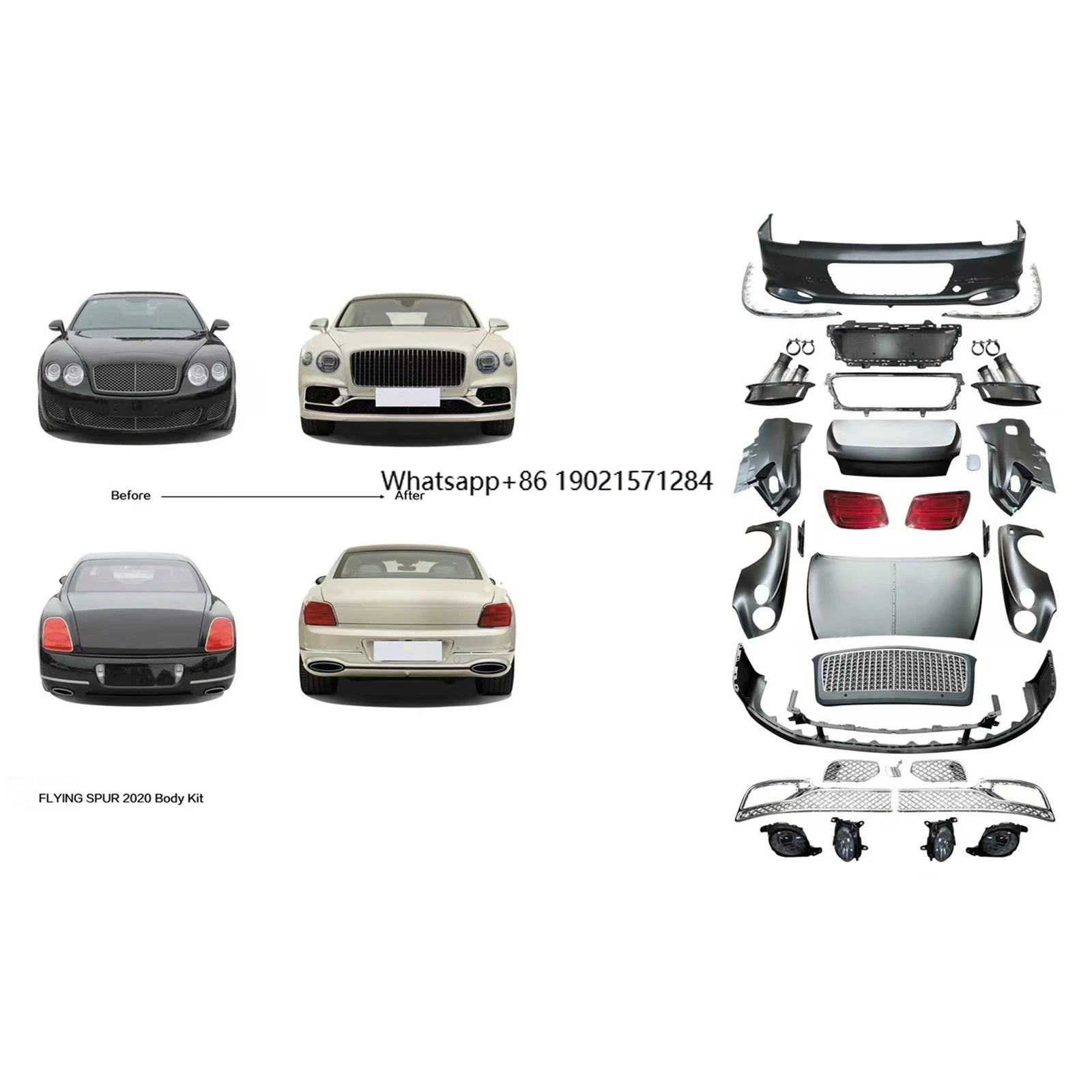 Feebest Facelift 2020 Body Kit Upgrade for  Spur 2010 Bodykit Auto Parts Car Accessories