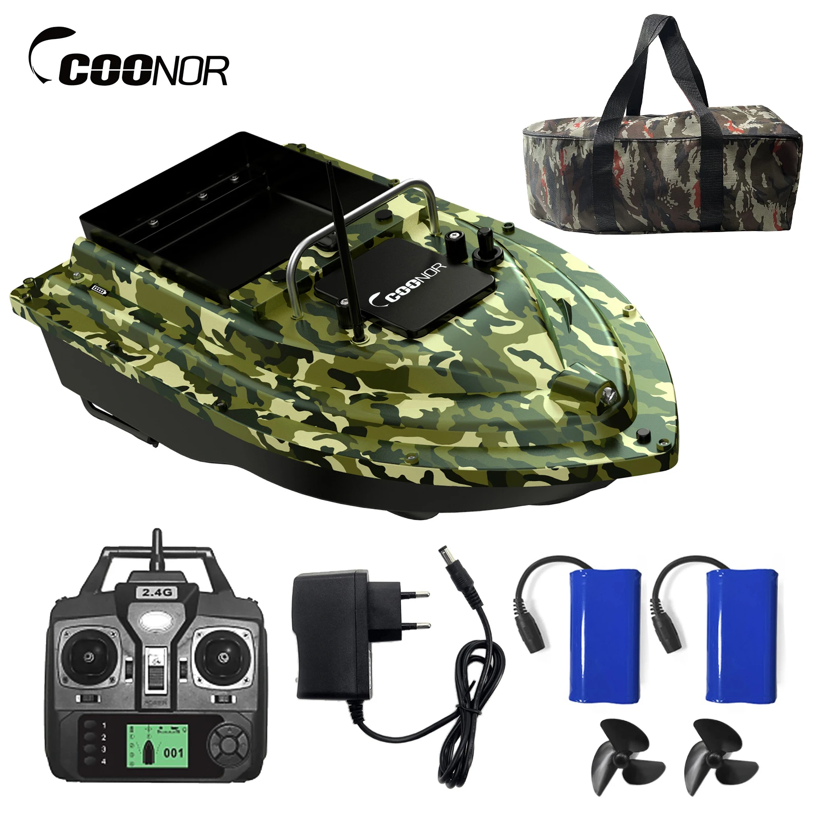 Imagem -02 - Coonor Gps Fishing Bait Boat Recipiente Automático Isca Grande 400500m Remote Range Bait Dropper Ferramentas de Pesca