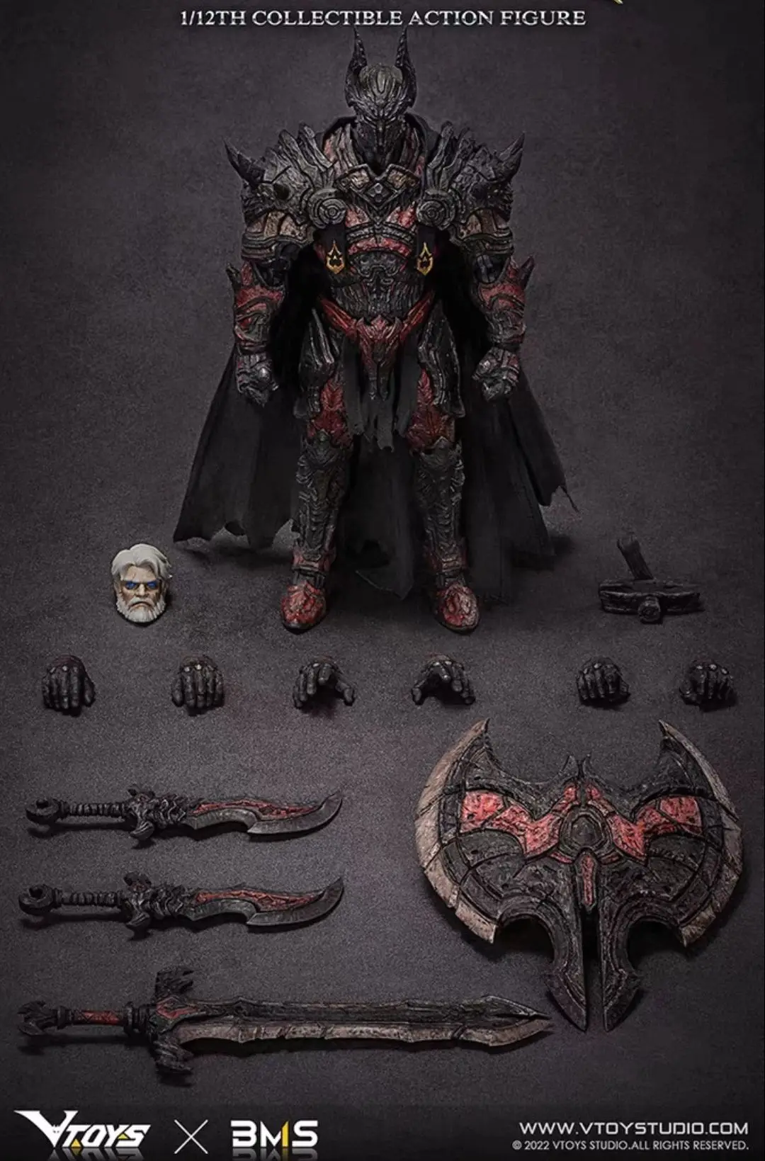 

In Stock Vtoys X Bms 1/12 Warrior Knight Figurine Collectible Gift