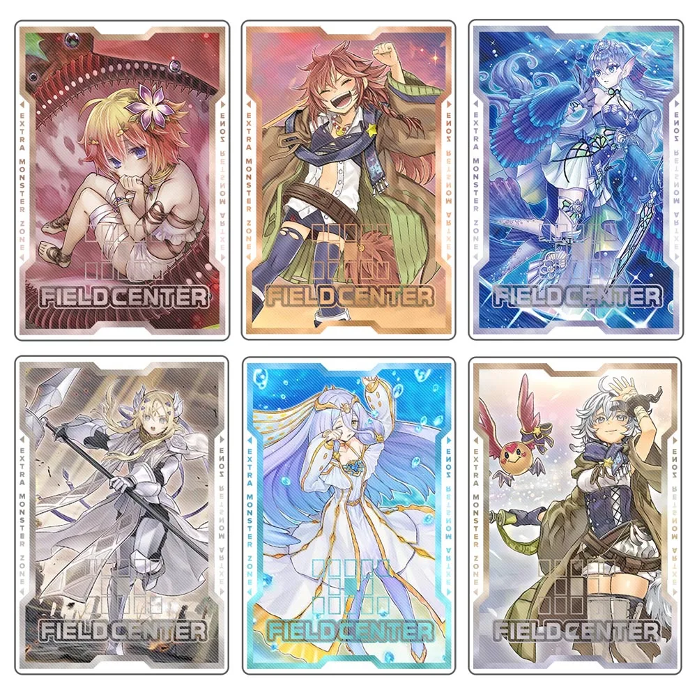 Tarjeta de Anime Yugioh, tarjetas centrales de campo, Traptrix Pudica Lyna, el encantador ligero, mago silencioso, partición de tarjetas acrílicas suaves de Juana