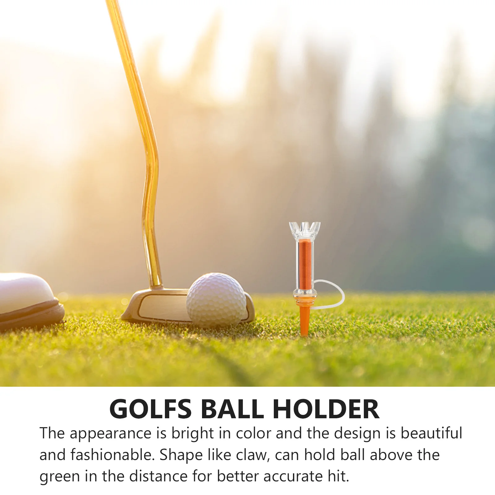 Golfbalrekken Klauwvormige tees Lichtgewicht draagbaar Duurzaam Heldere kleuren Praktisch ontwerp Geweldig cadeau voor golfliefhebbers