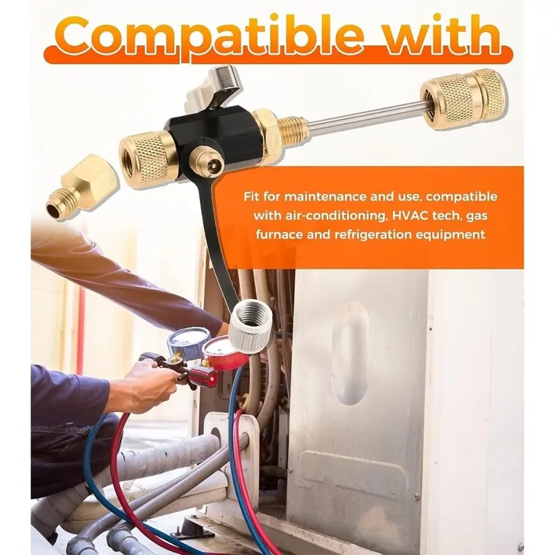 A21F-HVAC Valve Core Removal Tool With 10 Cores 1/4