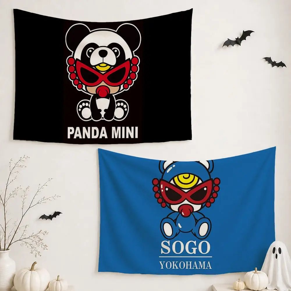 Cute H_Hysterics M_Mini Tapestry Custom Living Bedroom Party Dormitory interior Wall bohemian Decoration Attached clip