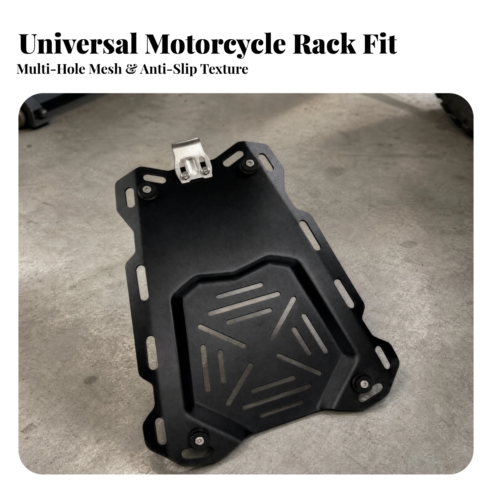 Motorcycle Top Box Base Plate Rust-Resistant Motorcycle Top Box Mounting Plate Trunk Mount Fastener Set Shockproof Sleek