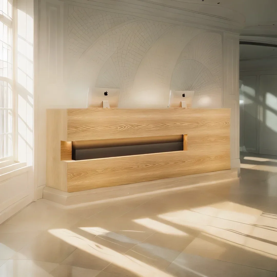 سبا استقبال الأثاث مركز العملاء مطعم مكتب غرفة طاولة مكتبية Dhome مكافحة أنيقة Escritorio صالون الملابس الأمامية