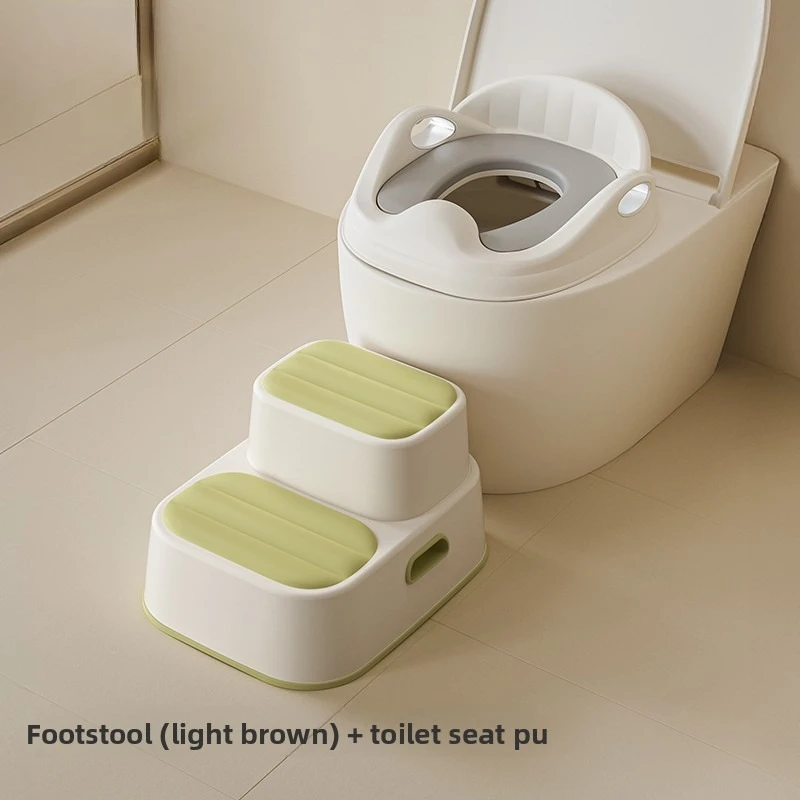 Sgabello da bagno per bambini con superficie antiscivolo in TPE, scala rimovibile per lavabo, poggiapiedi ad alto carico per i più piccoli, multiuso