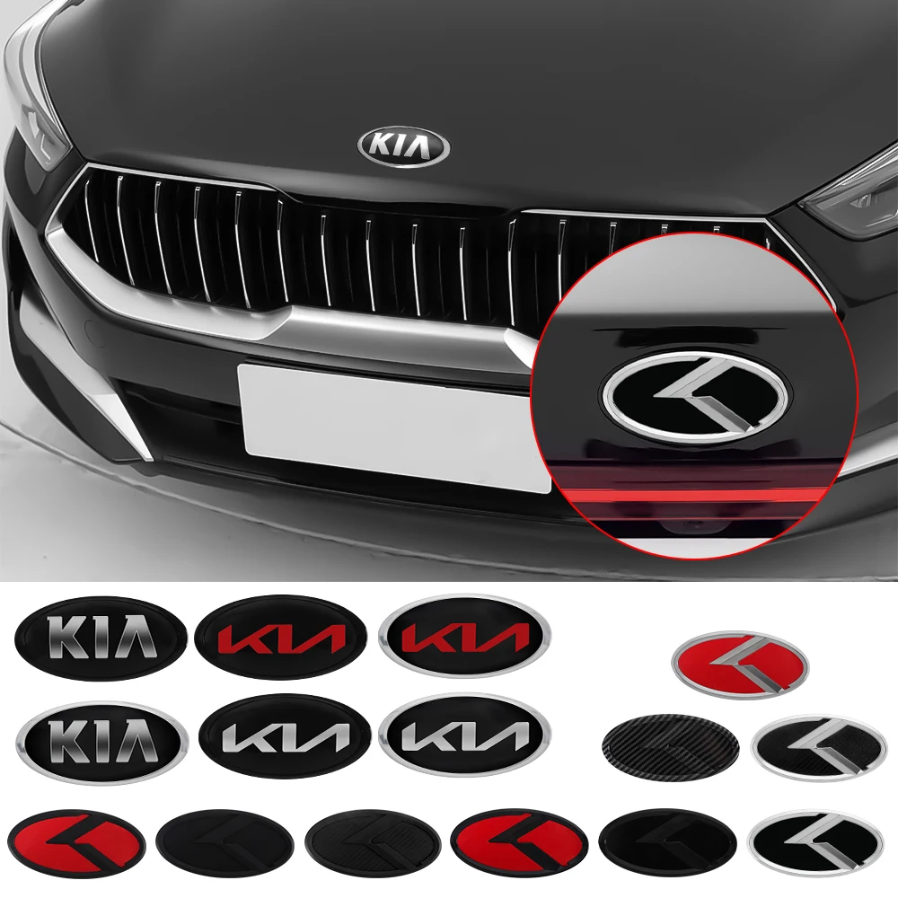 1 шт. 11 см 12 см 13 см 15 см 16,5 см 17 см 18 см для Kia KN K автомобильный значок, Стайлинг, передний капот, эмблема, задний хвостовой бампер, наклейка на багажник