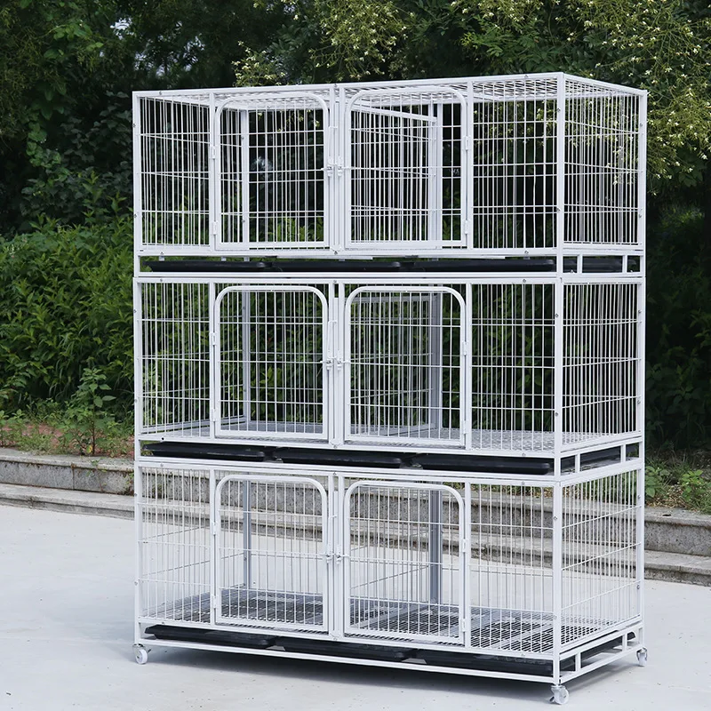 White Color 3 Layer Cage for Home Use Rabbit Cage Hot Dip Galvanized Iron