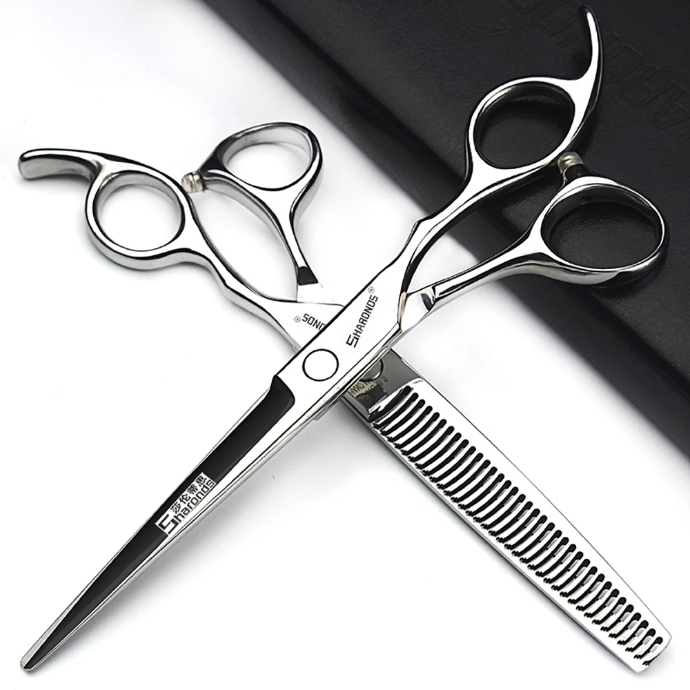 6.5 inch hair clippers, hairstylist's exclusive traceless tooth clippers, flat hair clippers, genuine professional set.