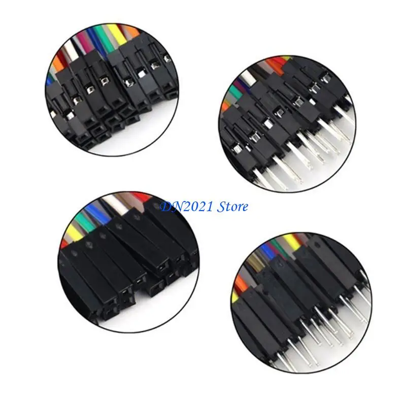 F3KE Assorted 40Pin Male Female Connection Jumper Wire For Electronic Breadboard DIY Projects