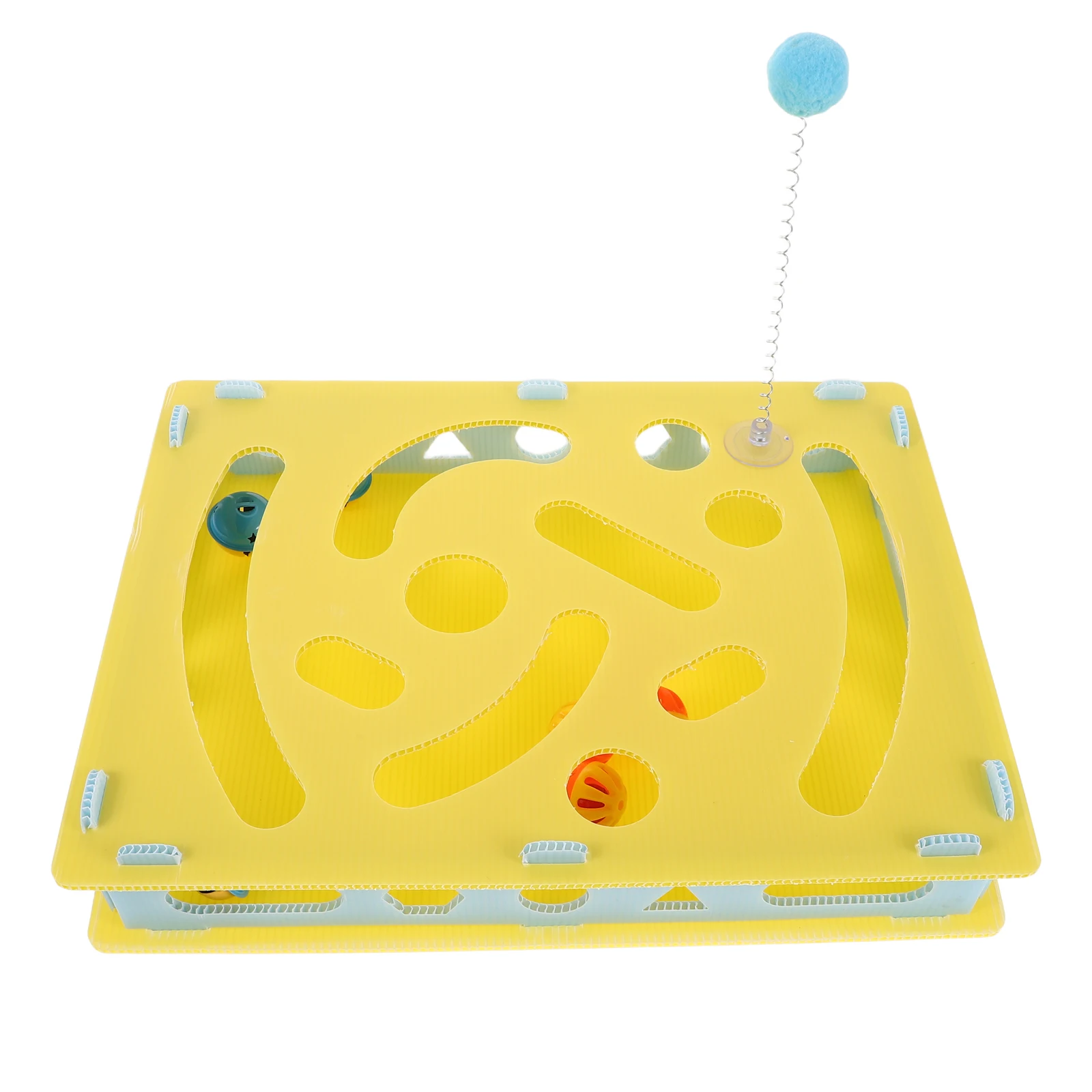

Interactive Cat Rotating Food Dispenser Puzzle Slow Feeder Treat Box Indoor Cat Activity Boredom Enrichment Toys
