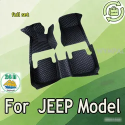 Maty samochodowe podłoga dla JEEP Grand Cherokee Wrangler TJ kompas Cherokee Renegade Liberty Gladiator akcesoria samochodowe