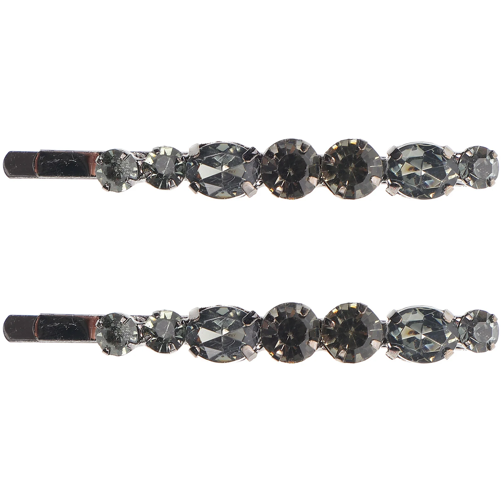 

2 Pcs Pretty Girl Hair Clip for Styling Bobby Decorative Crystal Clips