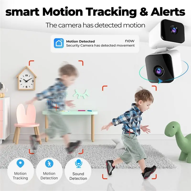 BTLIFE-4MP Tuya Wifi Camera Doppia Lente Doppio Schermo Tracciamento Umano Ai Rilevazione Umana Video Sorveglianza Smartlife Camera