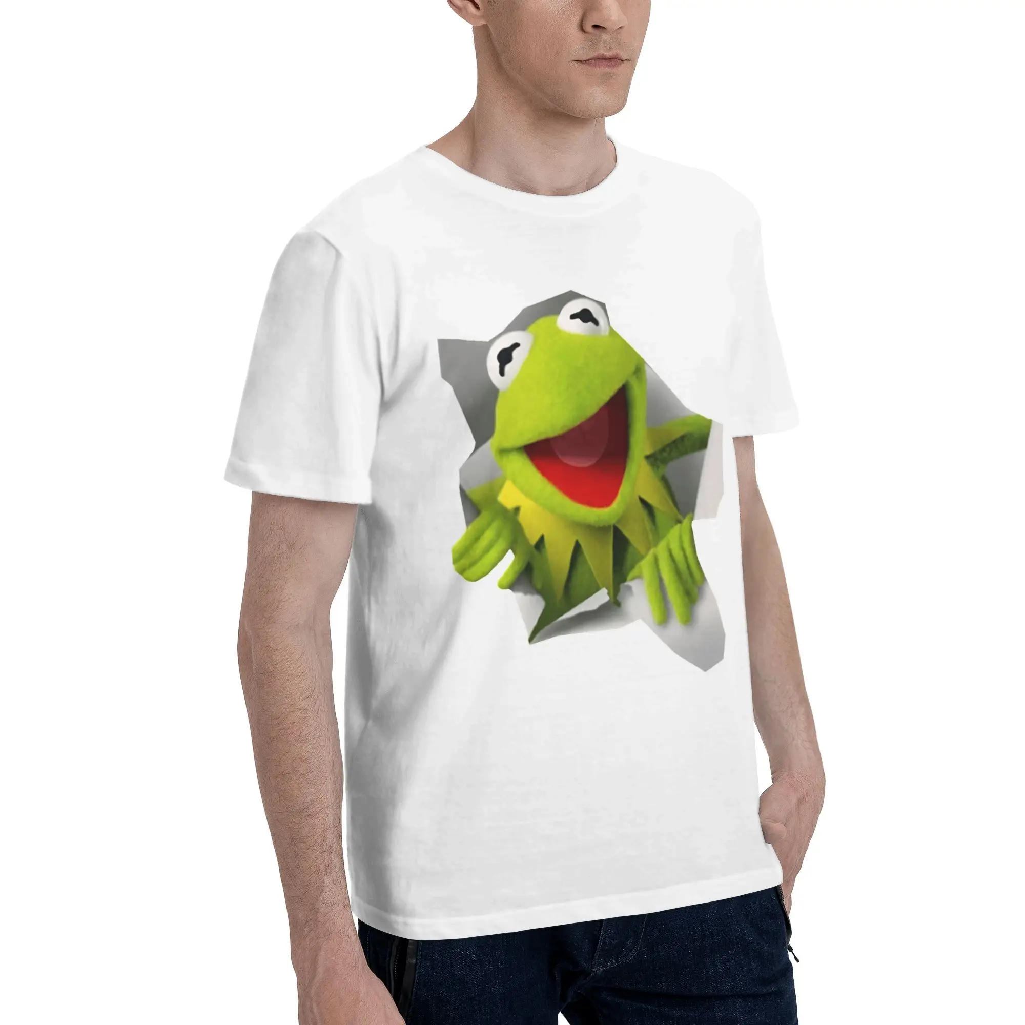 Kermits the Frog Graphic Printed T Shirt Men Women  Pure Cotton  Tee Shirt Clothes
