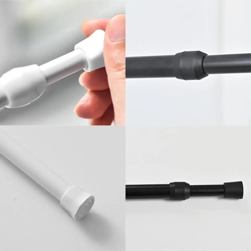 Durability Spring Tension Rod 17 to 42Inch No Drilling Required for Curtains and Window Easy Installation Curtain Rod X3UC
