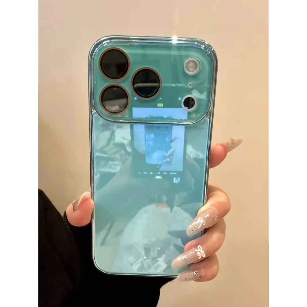 Luxuriöse Kamera-Schutzhülle aus gehärtetem Glas für iPhone 17 16 15 14 13 12 11 Pro Max mit galvanisiertem Stoßfänger und stoßfester Hartschale – Detail 7