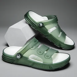 2024 New Men's Slides Summer Sandals Outdoors Garden Shoes Comfortable Men Tenis Beach Shoe Casual Slide Mules Sandal Light