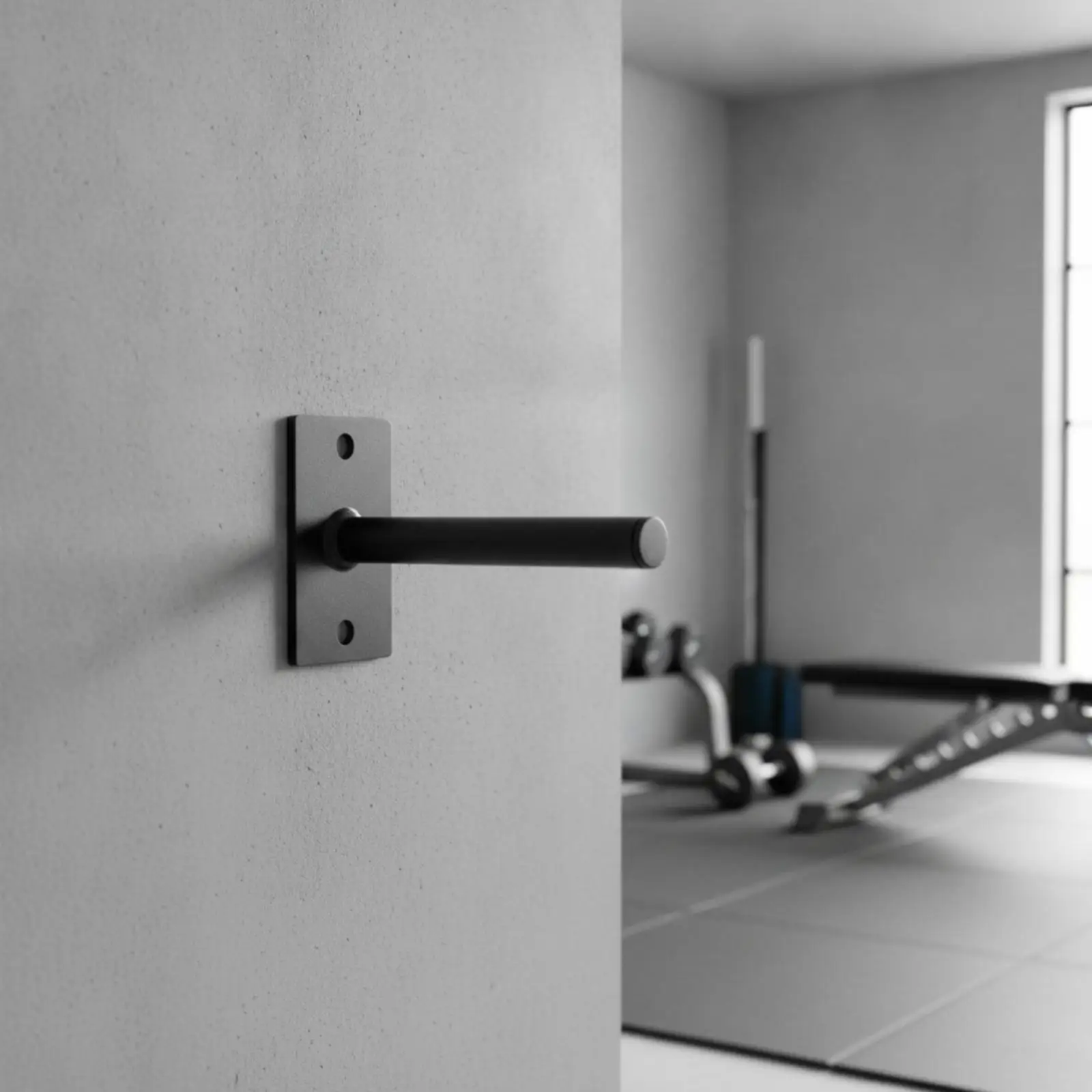 Metal Weight Plate Storage Rack Wall Mount Design for Quick Access Fitness Training Organization