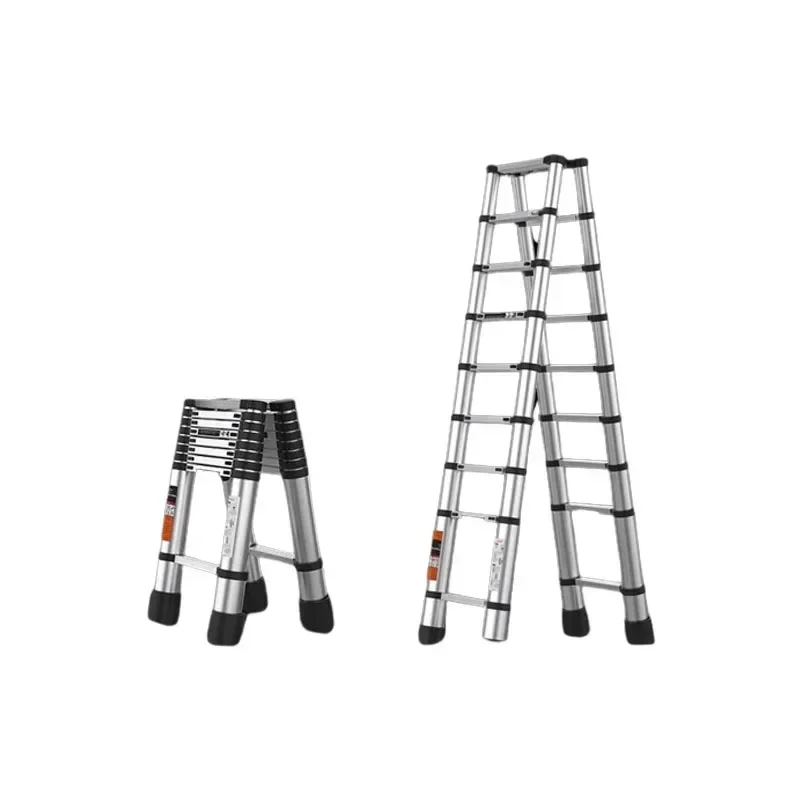 Folding Ladder Telescopic Ladder Dual-Use Climbing Herringbone Stepladder for Home Engineering Extension Step Ladders