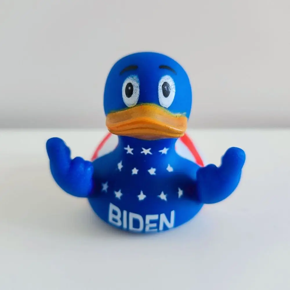 2024 Trump Biden Middle Finger Duck Personality Funny Bedroom Ornament Fun Middle Finger Duck Toy