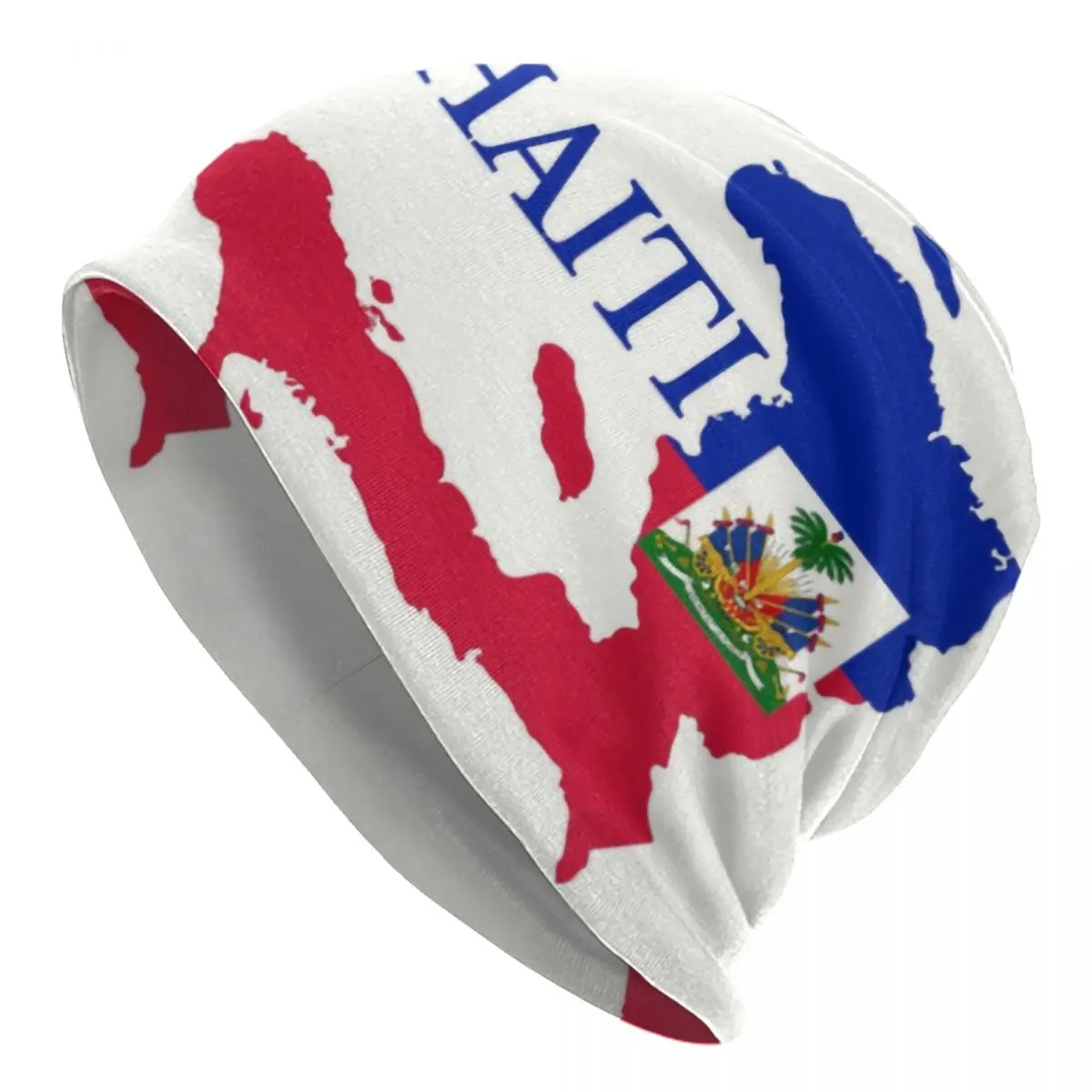 Haiti Map Flag Skullies Beanies Caps Men Women Unisex Trend Winter Warm Knitting Hat Adult Haitian Patriotic Bonnet Hats