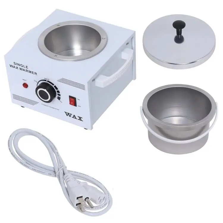 Electric Wax Heater Single Pot Depilatory Wax Warmer Machine Facial Skin Waxing Kit Hair Removal Tool Hand Feet Spa Epilator