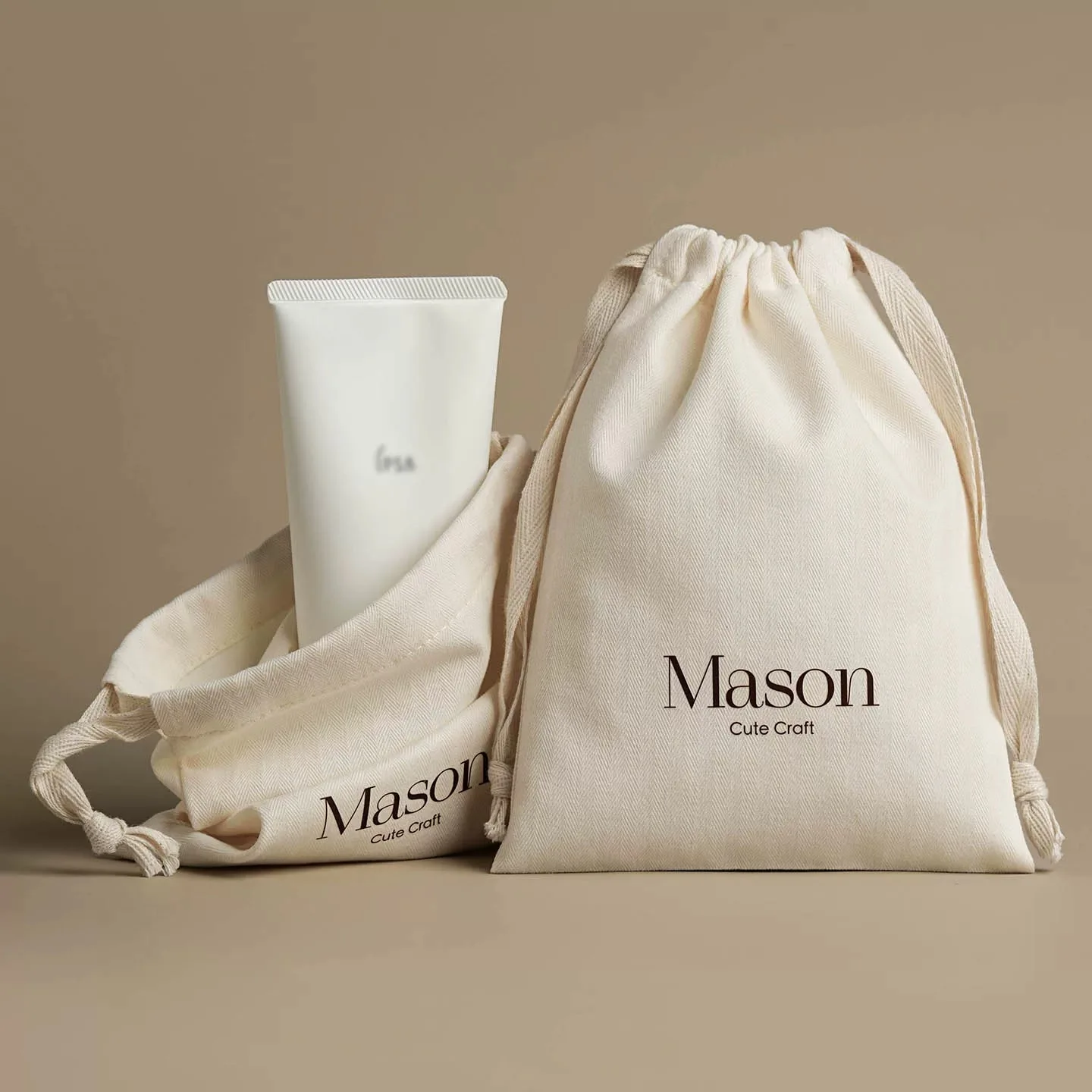 custom-logo-herringbone-cotton-drawstring-pouch-reusable-jewelry-apparel-skincare-cosmetic-gift-packaging-bag