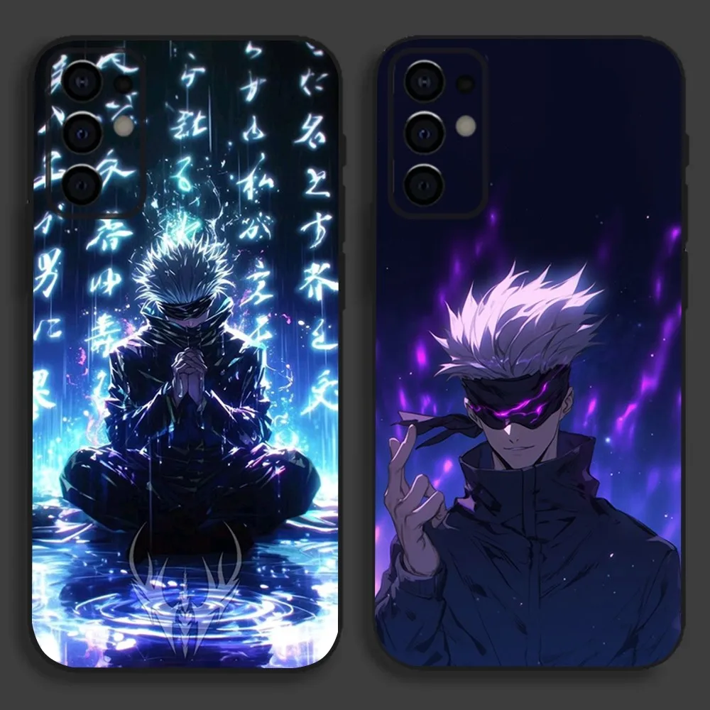 

J-Jujutsu K-Kaisen G-Gojo Anime Phone Case For Samsung S24,S21,S22,S23,S30,Ultra,S20,Plus,Fe,Lite,Note,10,9,5G Black Soft Cover