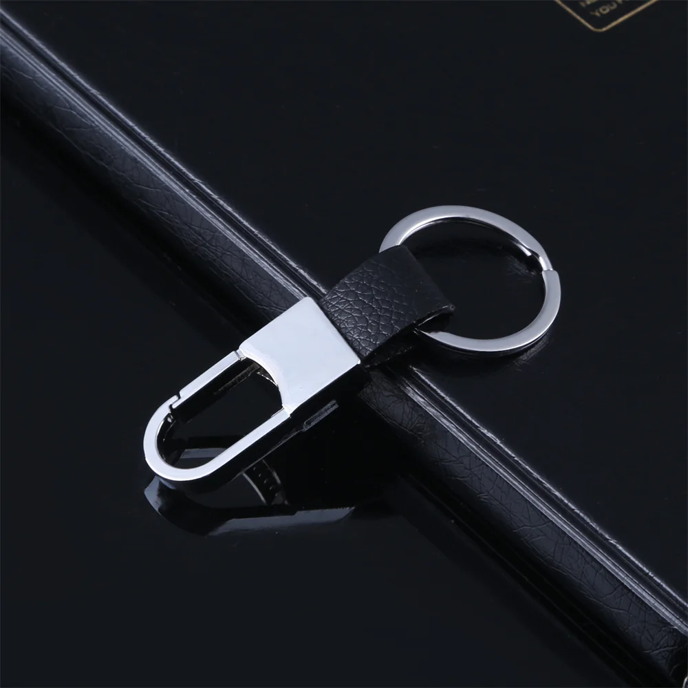Fashion Leather Keychains Metal Key Chains Rings Cute Car Keyring Holder Charm Bag Gifts For Women Men