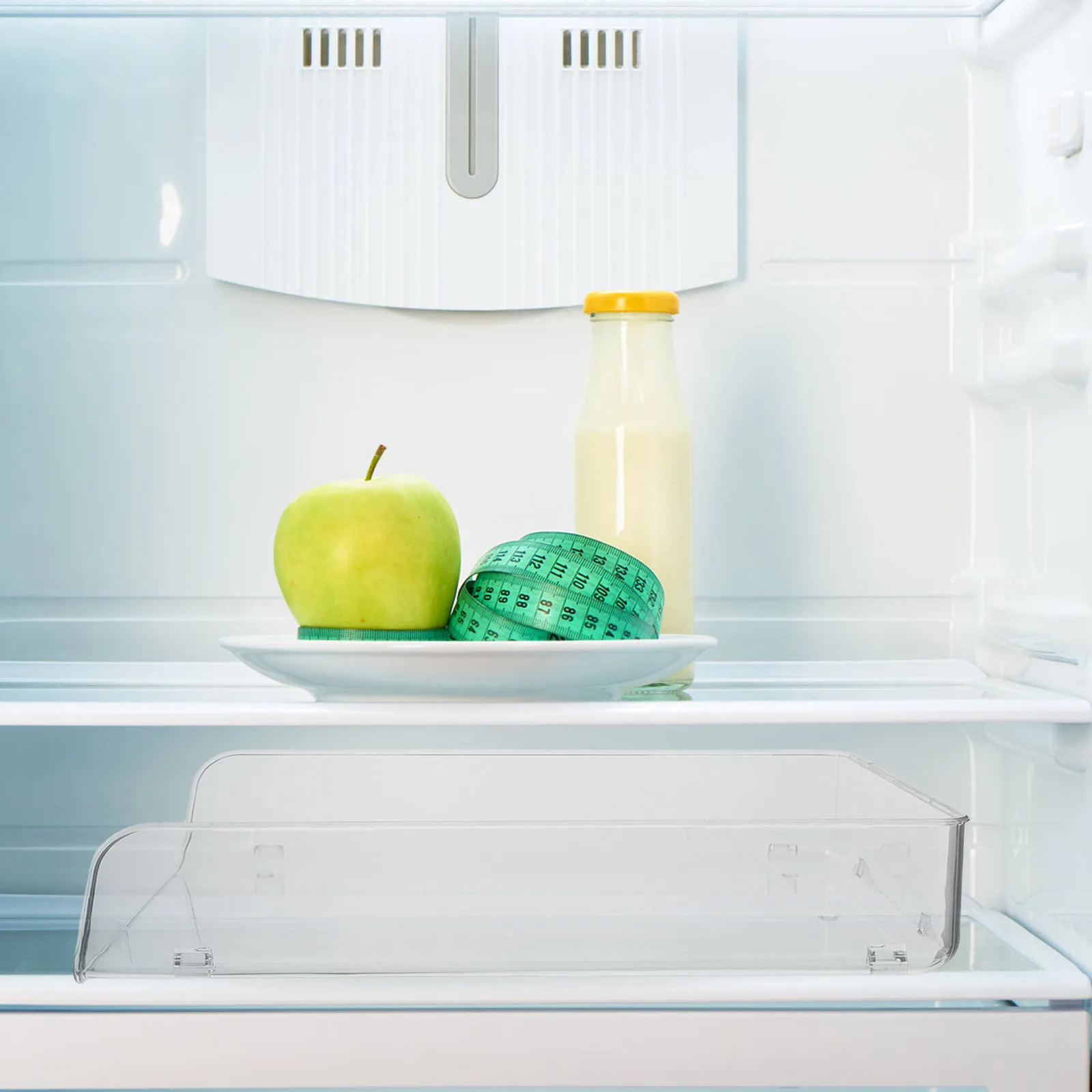 

Refrigerator Organizer Stackable Clear Fridge Shelf Divider For Food Storage Freshness Management Multiuse Layer Freezer