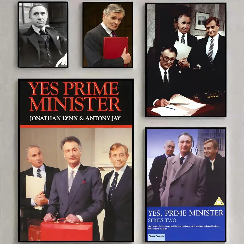 Y-Yes Prime Minister Poster Home Living Bed Room Bar Hallway Sticky Wall Art Printing Waterproof Aesthetic Decor