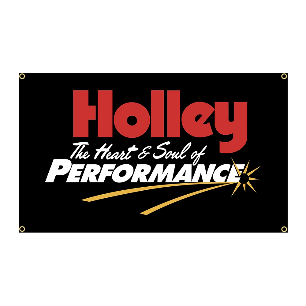 90x150cm Holleys The Heart Soul Of Performance Flag Polyester Printed Garage or Outdoor Decoration Banner Tapestry