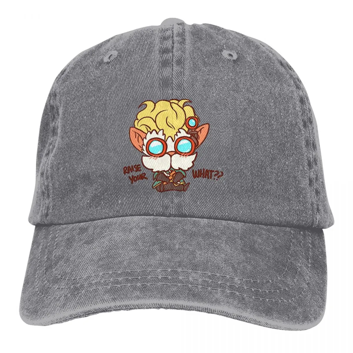 Summer Cap Sun Visor Heimerdinger Hip Hop Caps Arcane League of Legends Cowboy Hat Peaked Hats