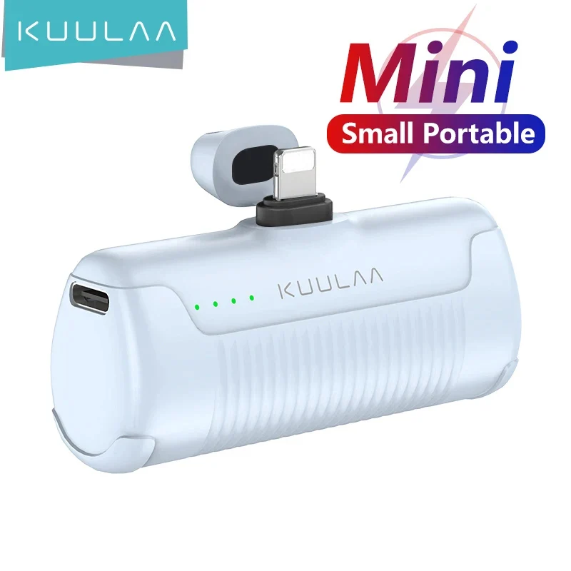 

KUULAA 4500mAh Mini Power Bank Portable Charger External Battery PowerBank for iPhone 16 15 14 Pro Max Xiaomi Samsung Power Bank