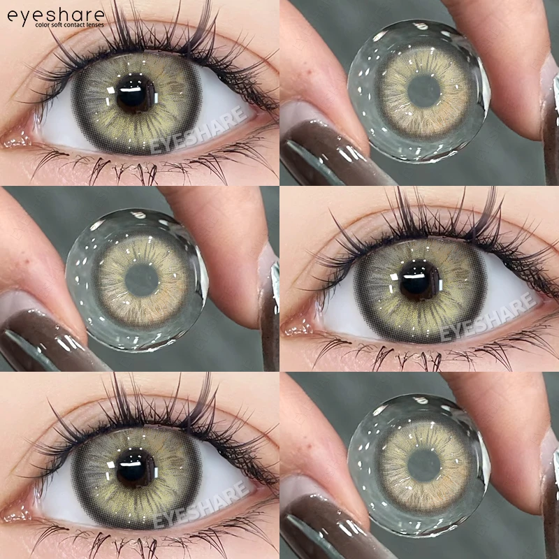 EYESHARE NEW Color Contact Lenses For Eyes Natural Eye Green Color Lens Cosmetic Soft Eye Lenses Blue Beauty Pupils Gray Eye