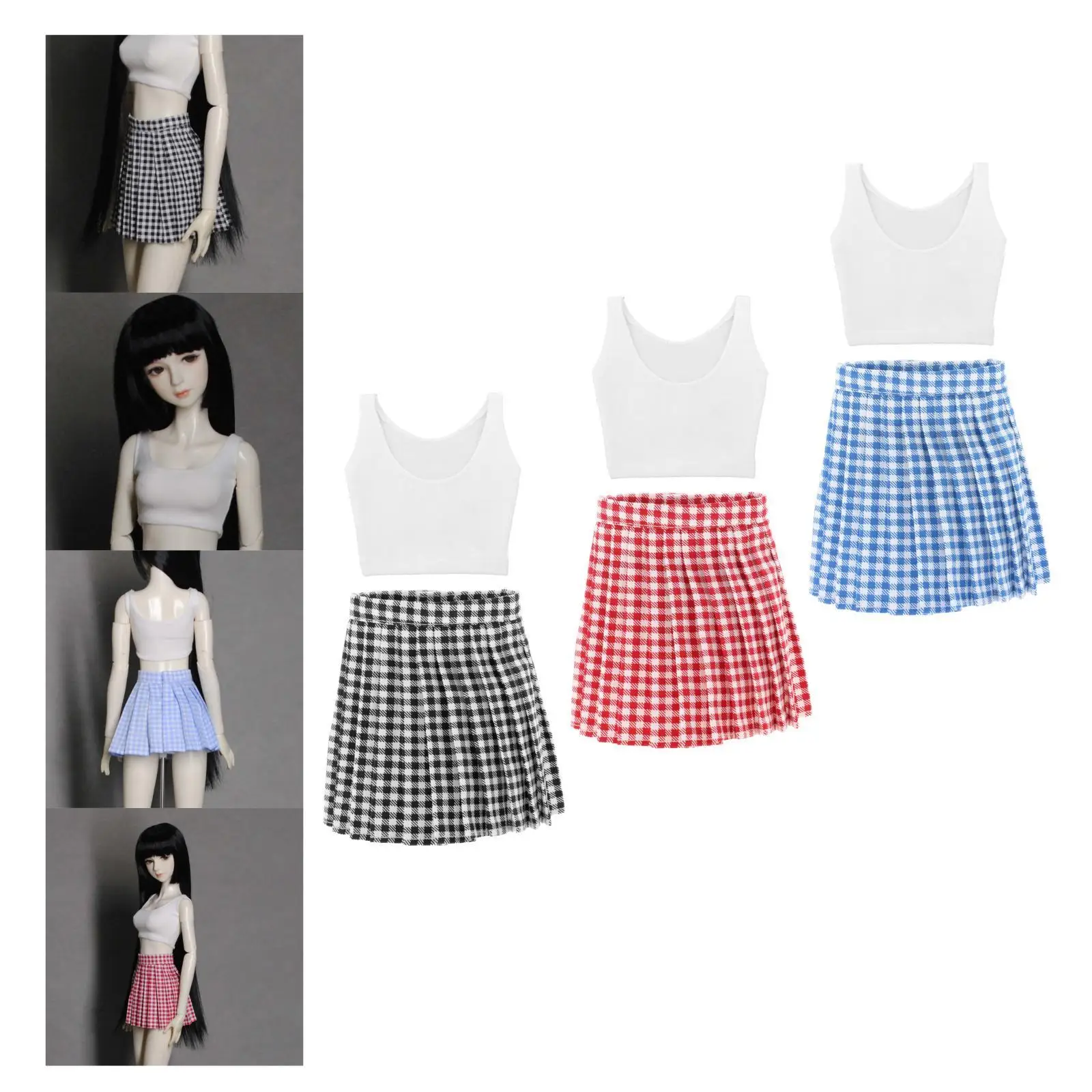 Fashionable Beautiful Clothes Pleated Skirt Cloth 1/3 Girl Gifts