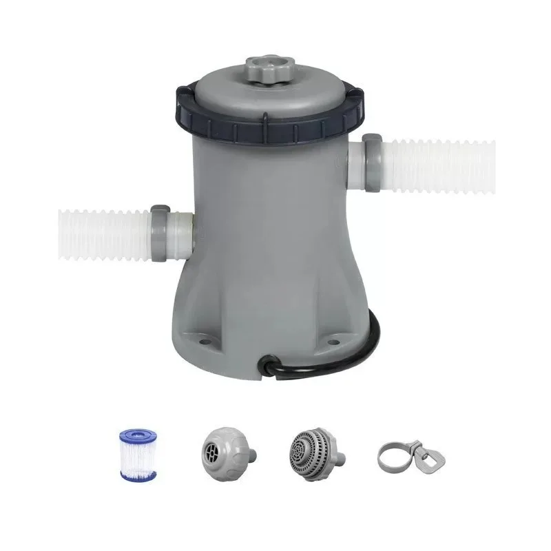 Kit Electric Pool Filter Pump for Above Ground Pools 330 Gallon Cartridge Pool Filters Pump System