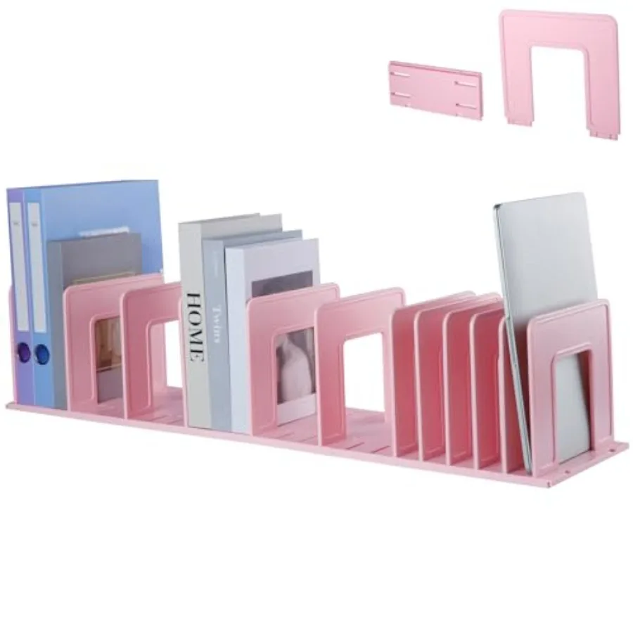 

Регулируемый вертикальный органайзер для файлов, прочный пластиковый расширяемый вертикальный держатель для документов, настольный органайзер для школы и офиса