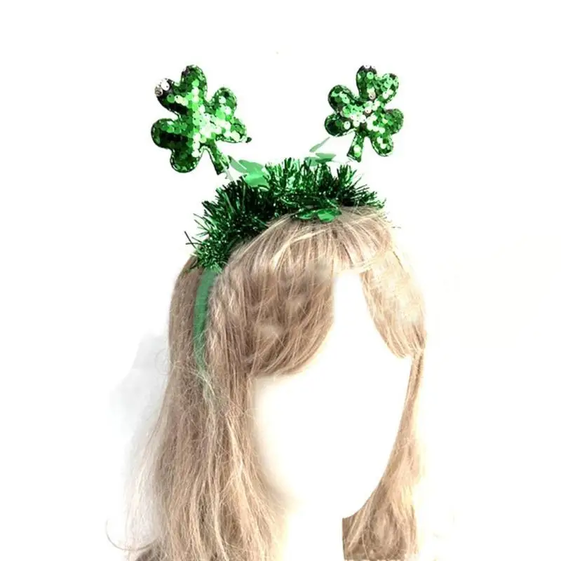 A52E Kabouter haarhoepel klatergoud kostuums Patrick's Day Wear Party Props