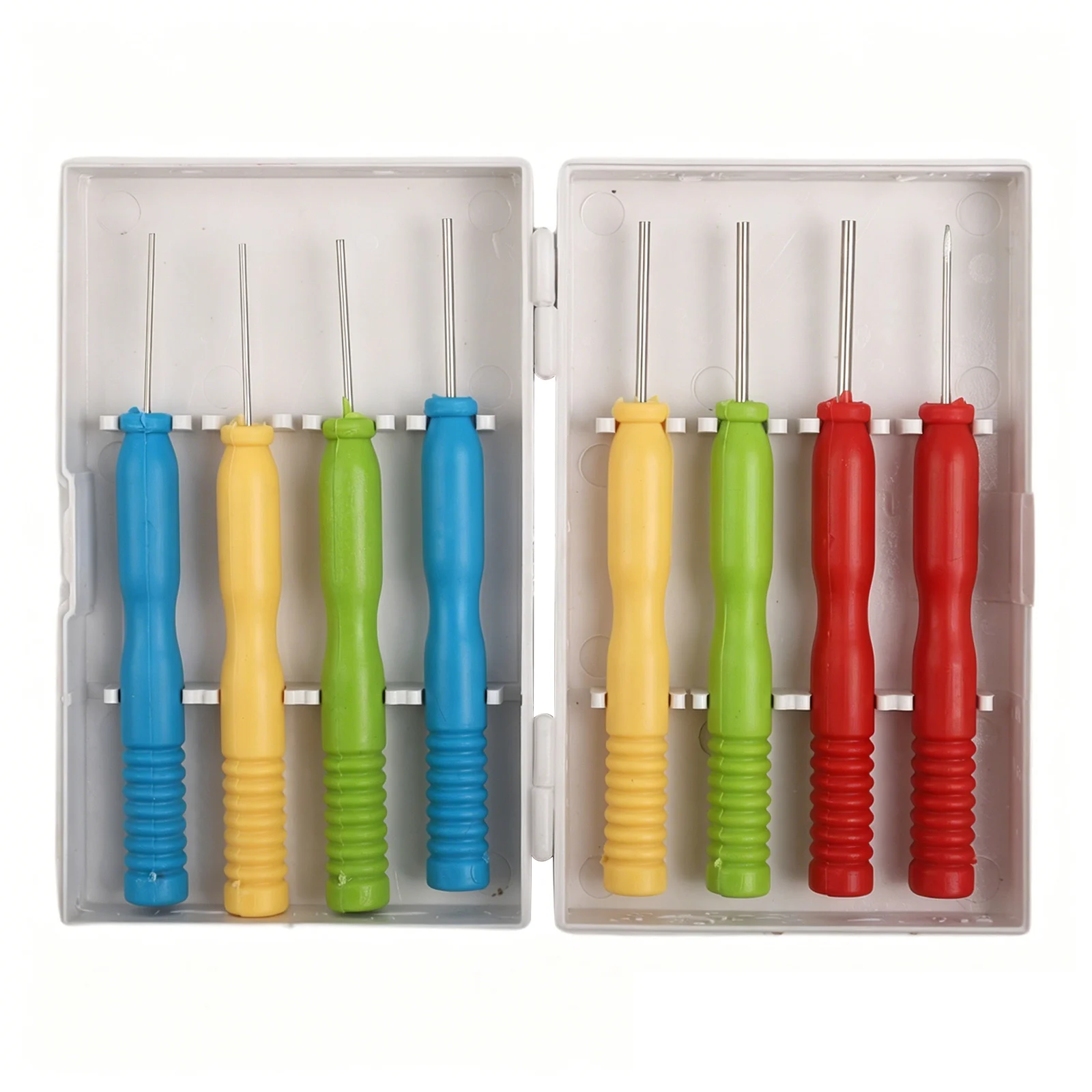 8PCS Hollow Needle Desoldering Tool Set Stainless Steel DIP Removal Kit For PCB Components 0.8-2.0mm With Case