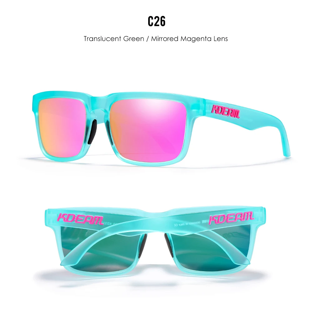KDEAM Unisex Polarisierte Sonnenbrille in Verschiedenen Farben für Outdoor, Angeln und Autofahren, Nur Sonnenbrille für Männer und Frauen