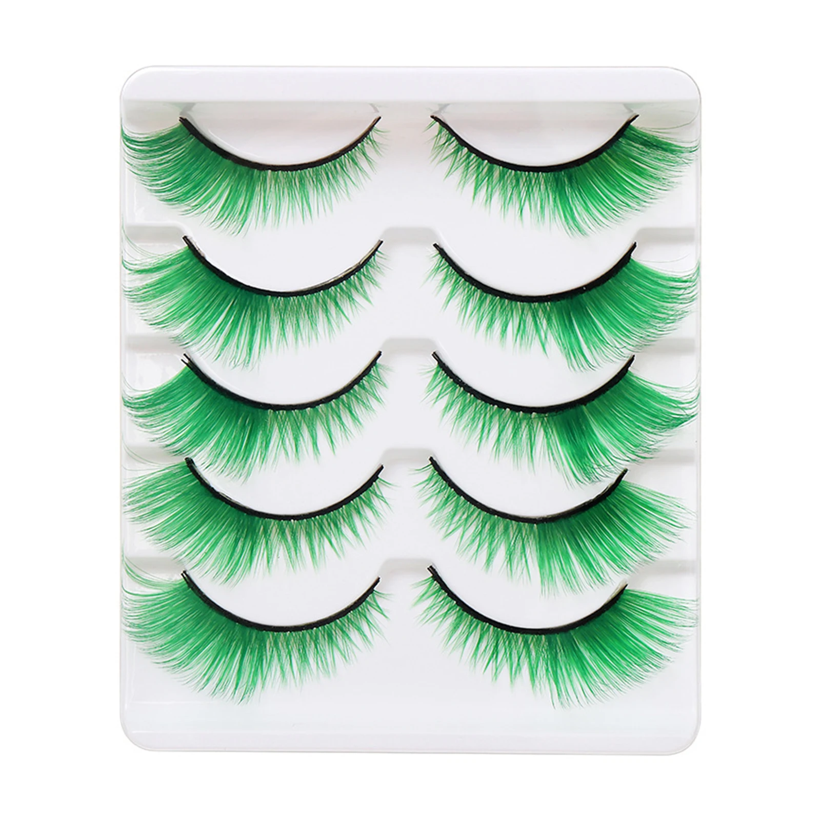 Diy cílios postiços coloridos cílios individuais cosplay tira cílios mulher cílios postiços maquiagem suprimentos