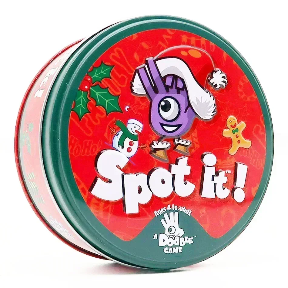 Spot it Christmas Dobble Card Game Potte Age 6 Board Game 2 to 8 Players Party Game for Classic Family Double juego Card toy