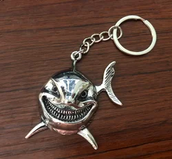 Punk Shark Jaw Teeth Keychain Great White Tooth Ocean Whale Keyring Fish Jewelry