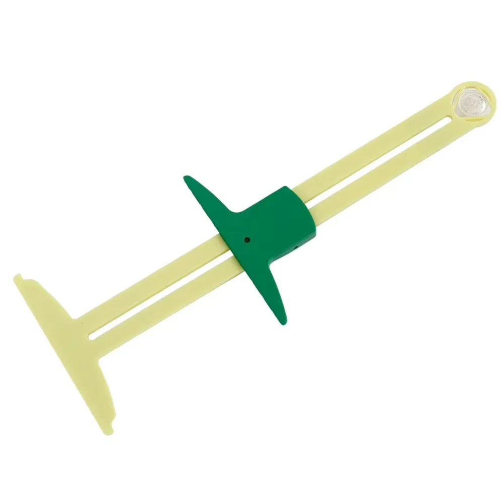 5-IN-1 Sewing Seam Ruler Measuring Gauge Patchwork Quilting Tailor Ruler Sizer Helper Aluminum Plastic Sliding Gauge