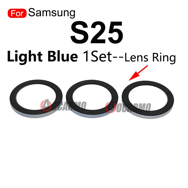 Rear Camera Lens Back Lens Frame Lens Ring Red Blue For Samsung Galaxy S25 Replacement Part