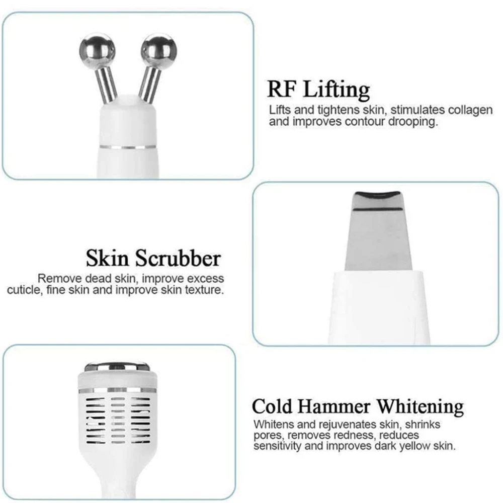 เครื่องไฮโดรเจนออกซิเจน 7 in 1 สำหรับทำทรีทเมนต์ผิวหน้า ทำความสะอาดล้ำลึก ยกกระชับผิว ฟื้นฟูผิว กำจัดสิวเสี้ยน ด้วยเทคโนโลยีวอเตอร์เดอร์มาเบรชั่น