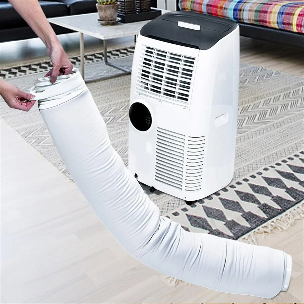Portable Air Conditioner Hose Cover Wrap Dustproof Heat Insulation AC Hose Sleeve Air Cloth Air Outlet Tube Hose Cover