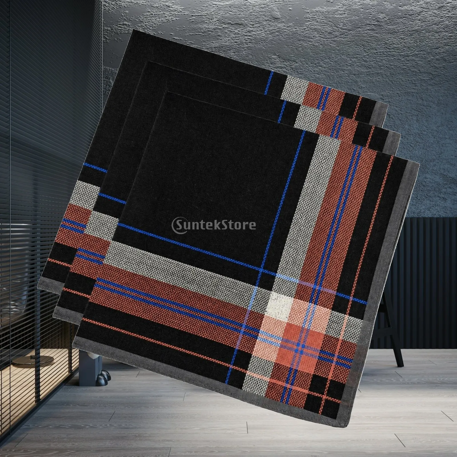 lot-de-3-mouchoirs-a-carreaux-avec-bordure-grise-mouchoirs-en-coton-peigne-absorbant-accessoire-confortable-et-durable